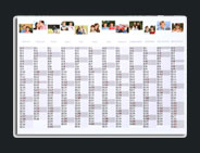 calendrier planning mural