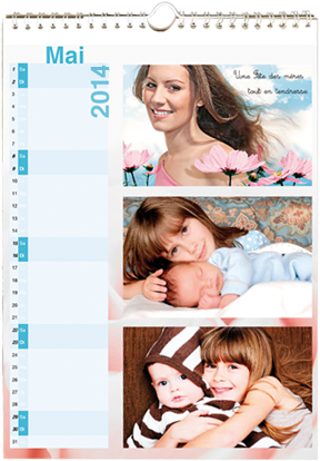 calendrier photo mural A4 personnalise 2011