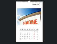 calendrier A3 avec nom