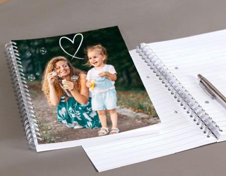 cahier A4 à spirales