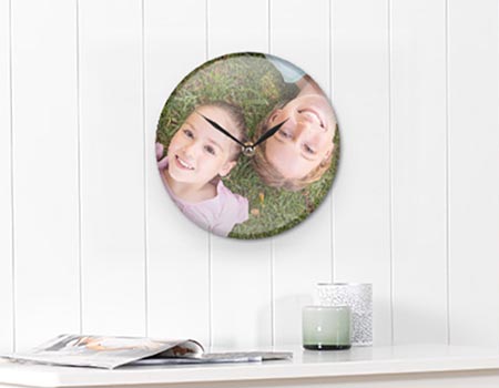 horloge murale avec photo