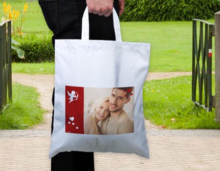 sac tissu personnalise avec photo
