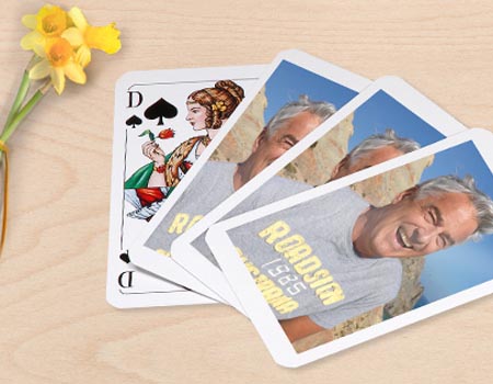 jeu de 32 cartes personnalisé avec photo