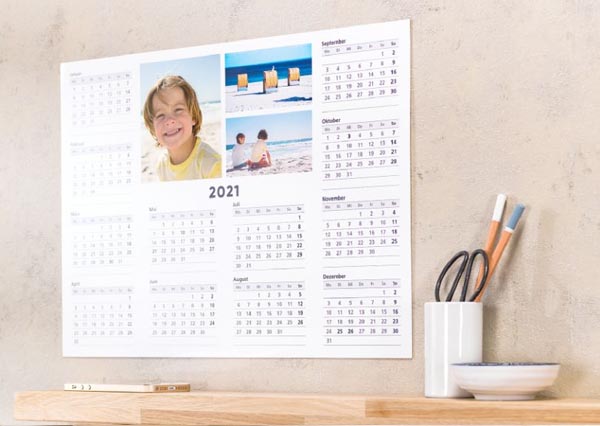Calendrier Mural Annuel Personnalise