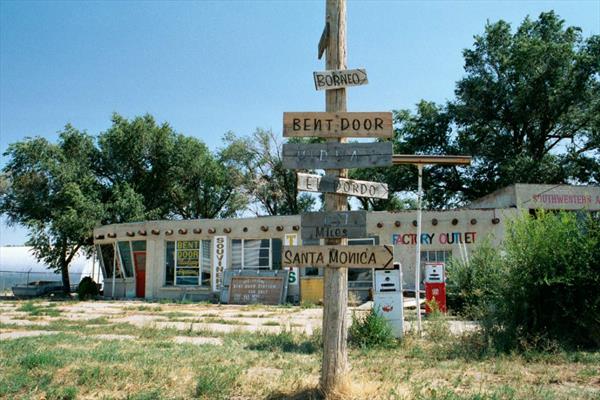  Photo: Route 66 Adrian Bent Door Trading Post