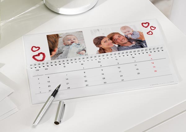 Calendrier de Bureau sur Bois – Portrait