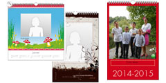 choix de design de calendrier photo personnalisable Comboost