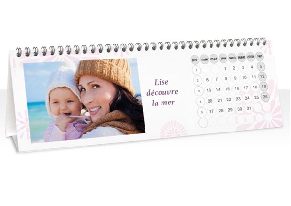 calendrier photo chevalet comboost