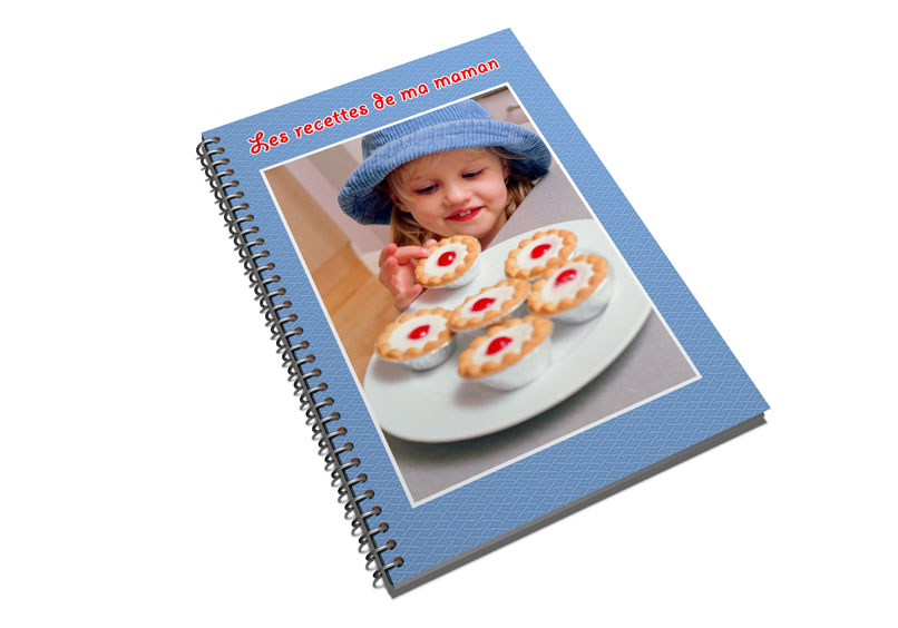 cahier spirales avec photos