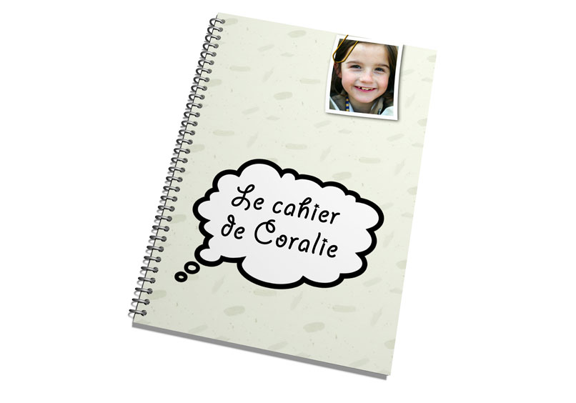 cahier spirale personnalisé avec photos