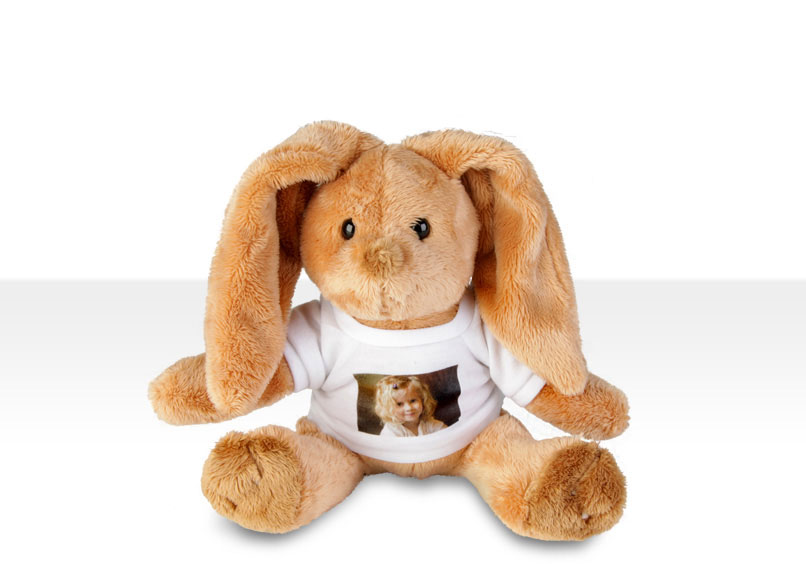 Peluche lapin personnalisée petite quantité