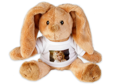 Peluche lapin personnalisée