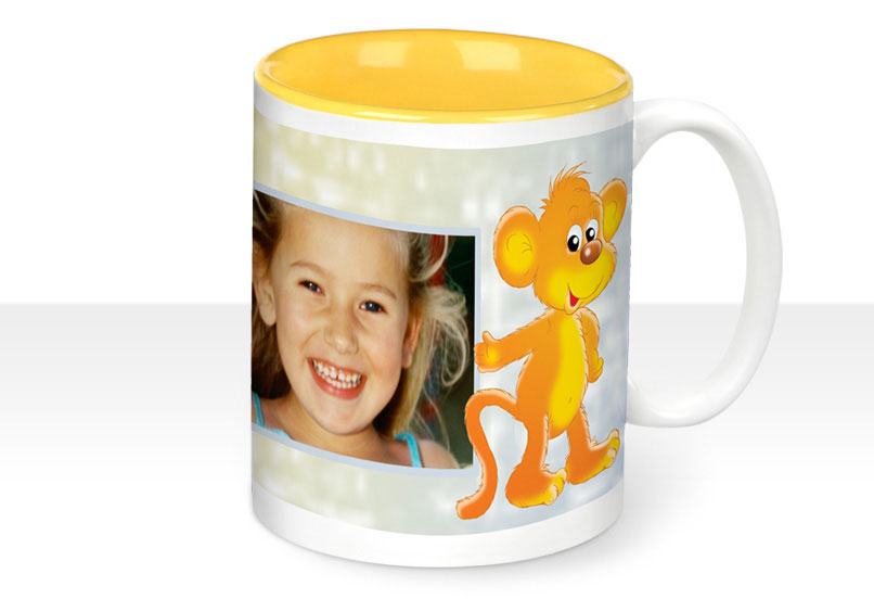 mug photo jaune