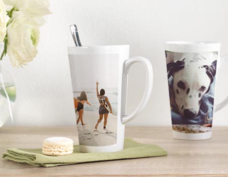 grande tasse personnalisée photo ComBoost pour des chocolats chauds, du thé, des tisanes