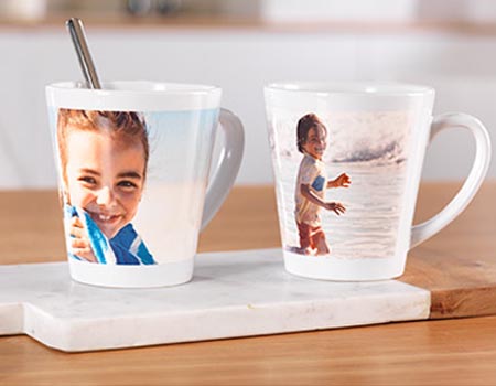 Mug en verre givré personnalisée