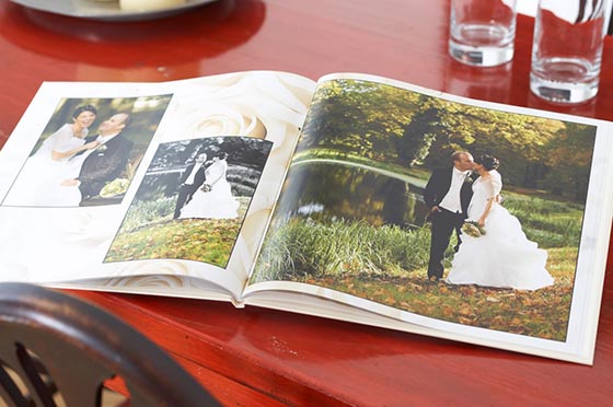 livre photo de mariage avec ComBoost photo