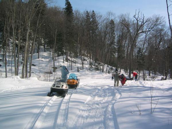 Cold but sunny day Photo: Snowmobile