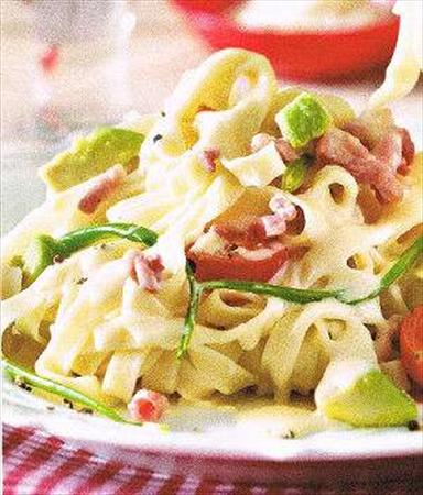  Photo: citroenpasta met avocado en spekjes.jpg